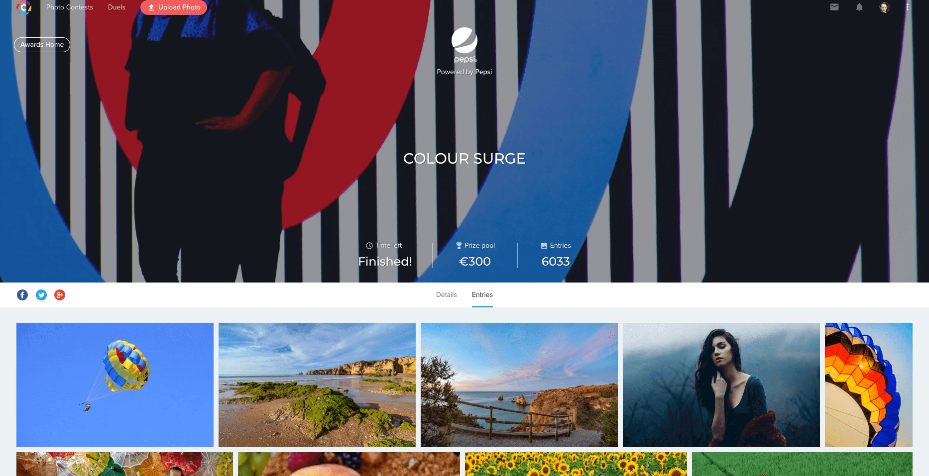 Coinaphoto B2C awards screen