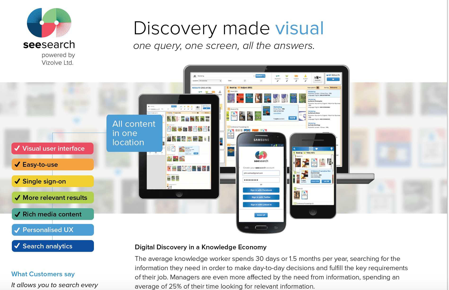 SeeSearch visual discovery screen
