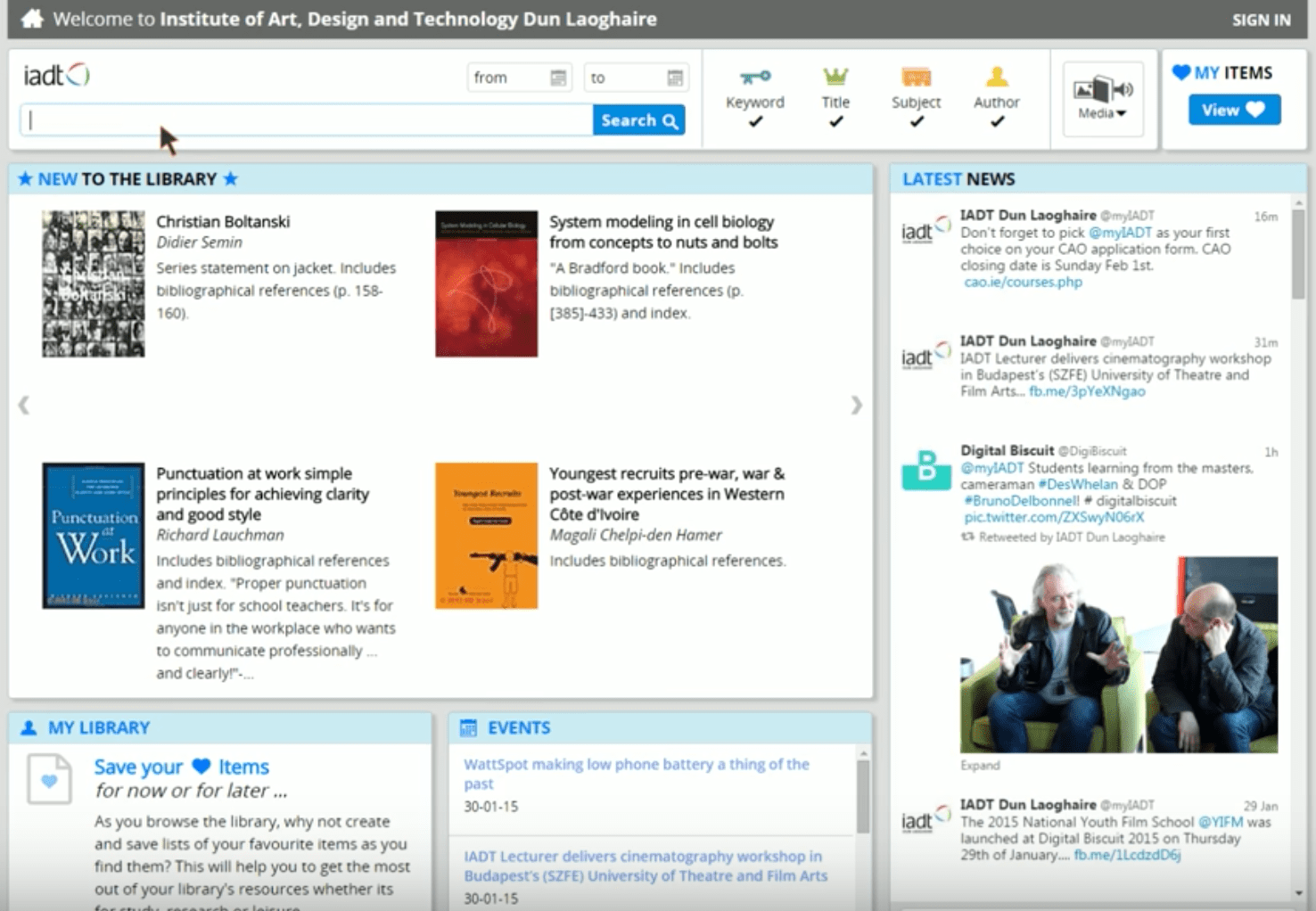 SeeSearch filters and navigation